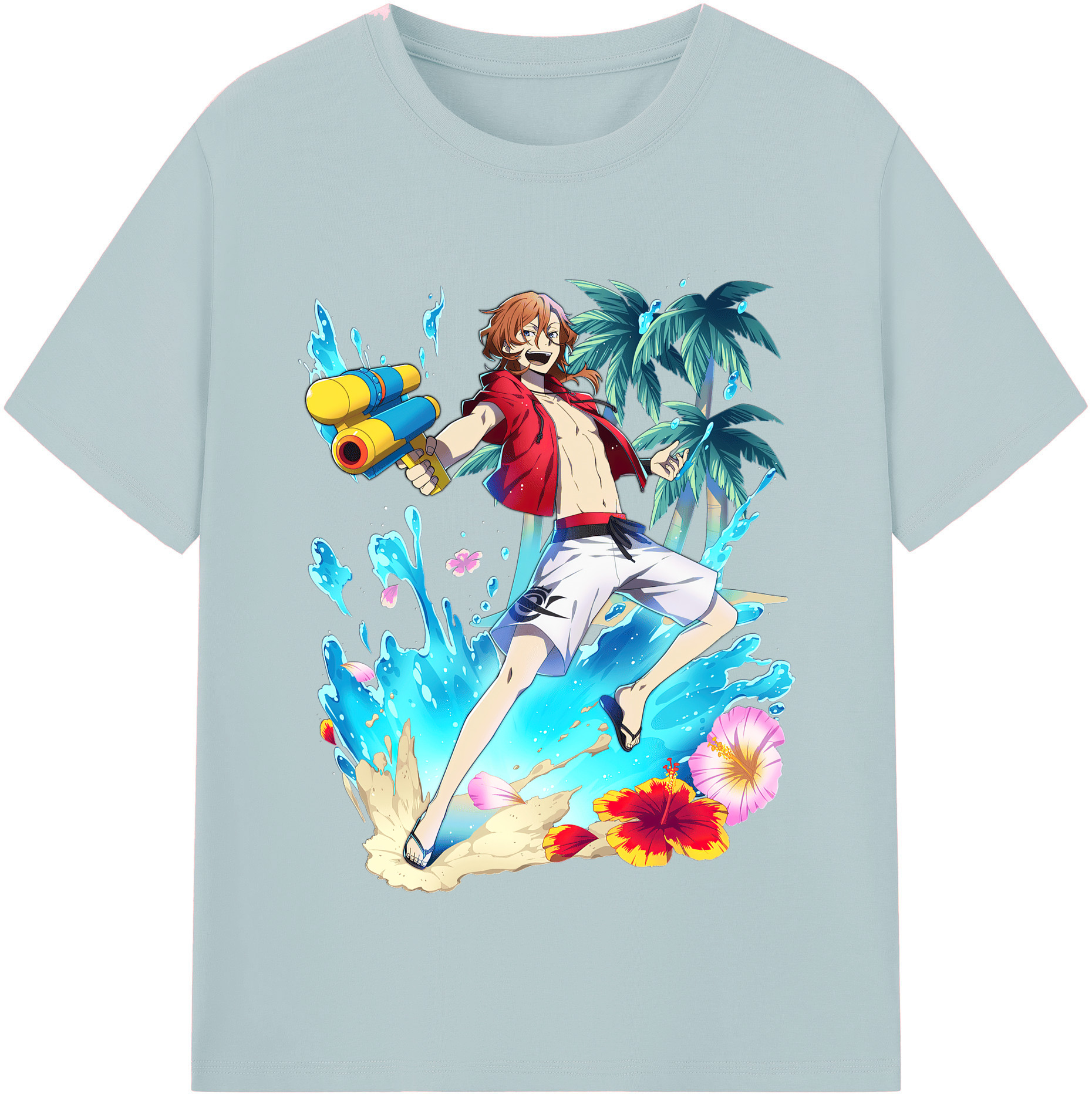 （画像用） 文豪ストレイドッグス Bungo Stray Dogs 綿100％半袖Tシャツ（フロントプリント）